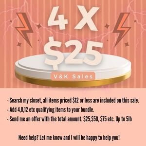 🎈4 x $25 sale!!